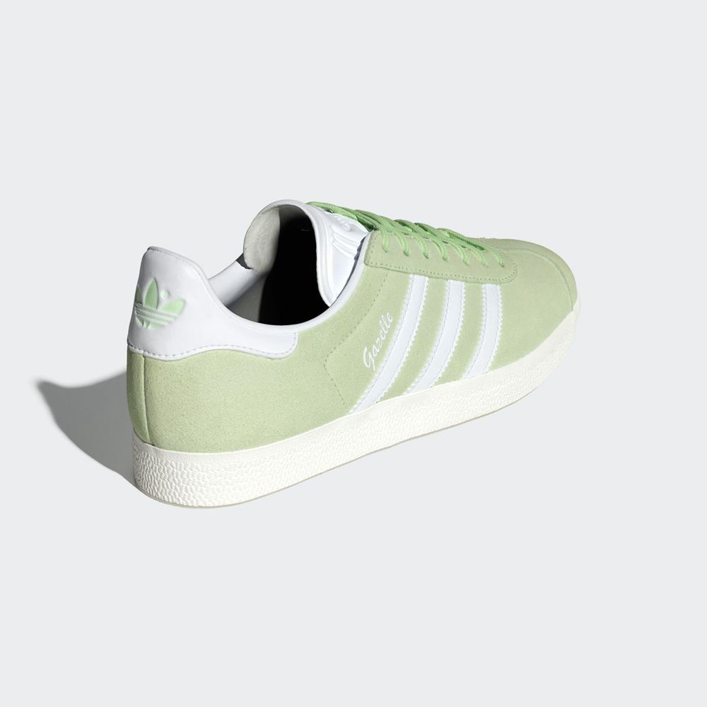 Basket Adidas Gazelle Vert Blanche Femme | OBK-46593863