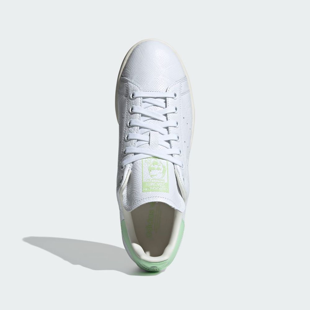 Basket Adidas Stan Smith Blanche Vert Femme | DYF-26685708