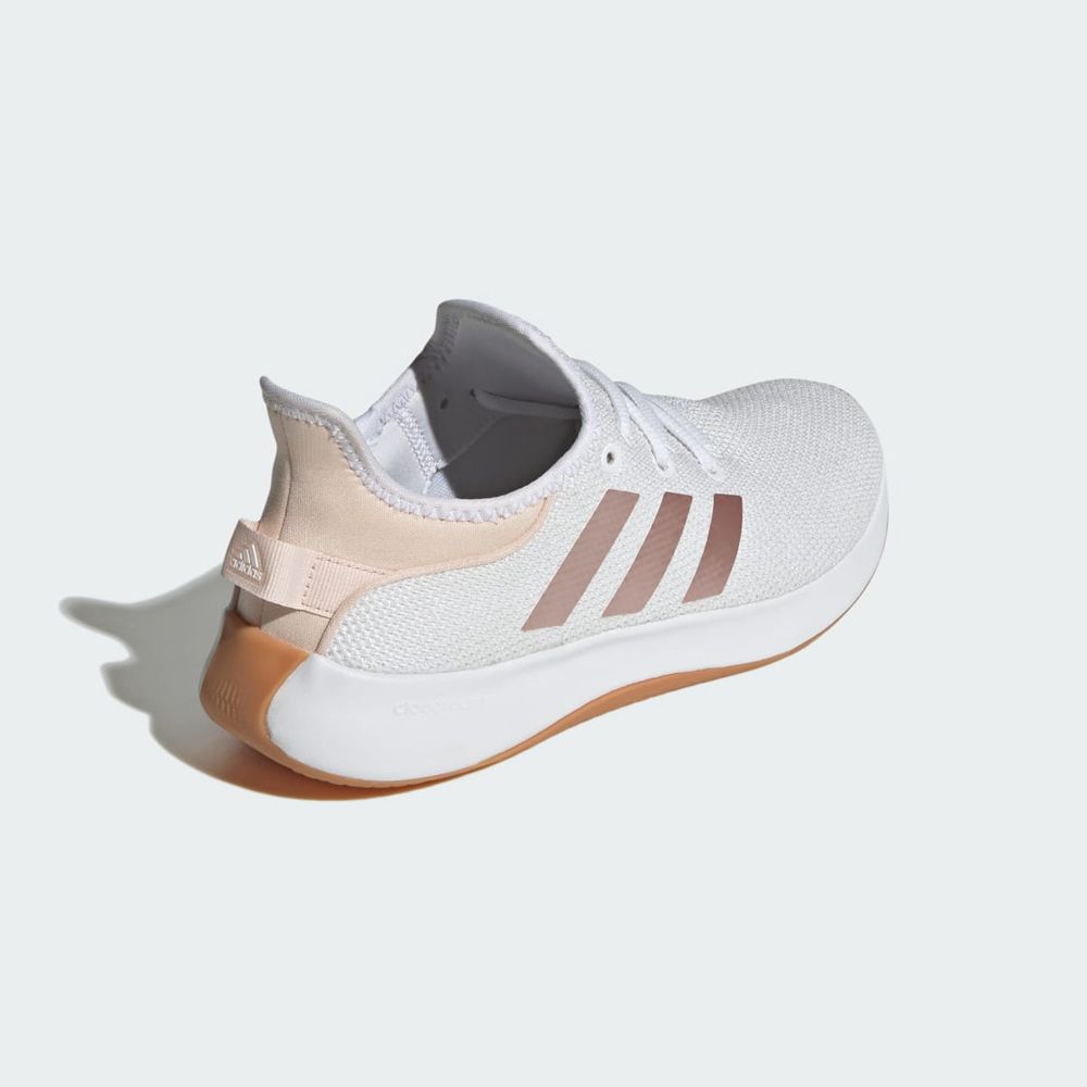 Basket Adidas Cloudfoam Pure Blanche Rose Femme | CFT-78815054