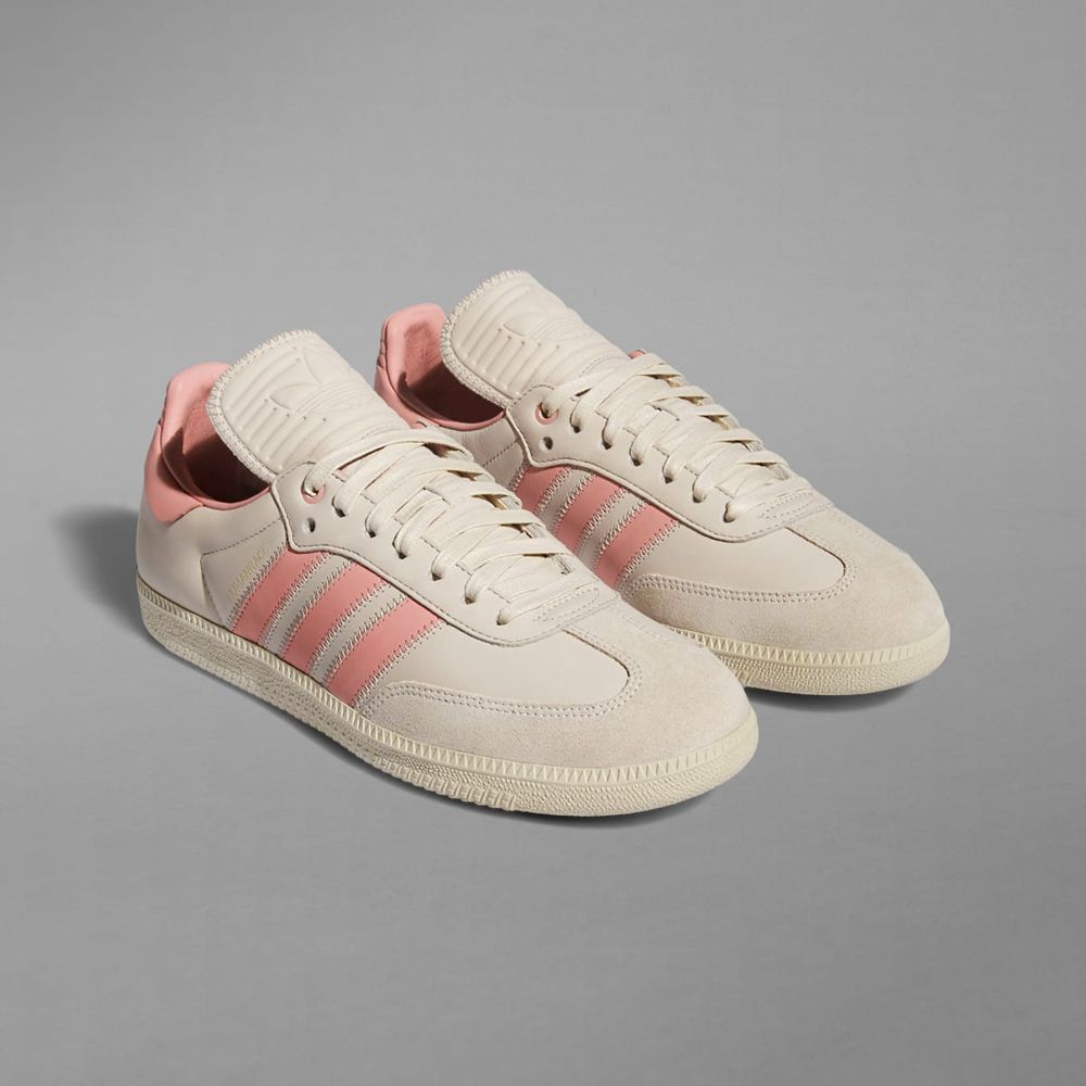 Basket Adidas Humanrace Samba Beige Rose Femme | GNF-86514811