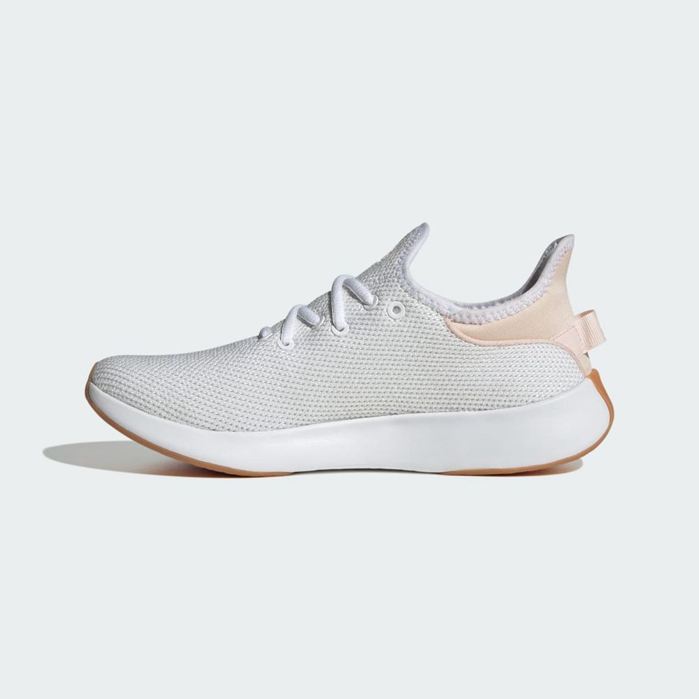 Basket Adidas Cloudfoam Pure Blanche Rose Femme | CFT-78815054