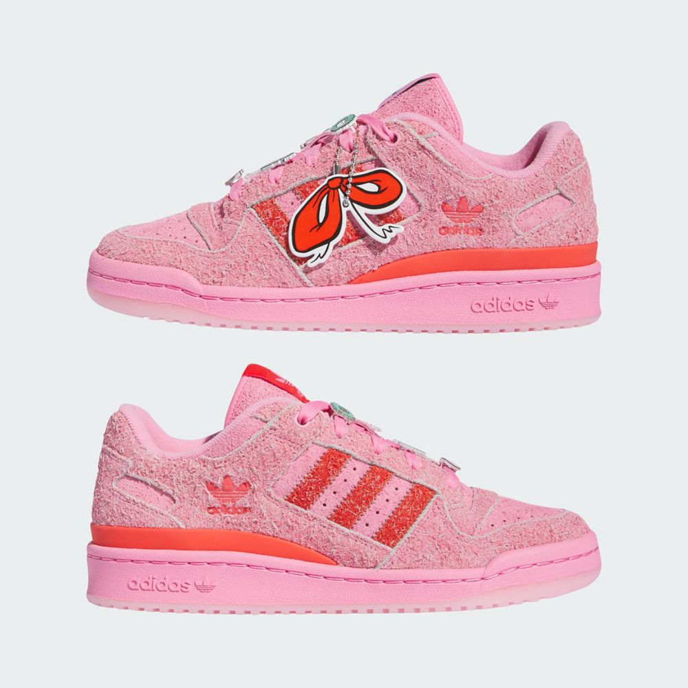 Basket Adidas Forum Low CL The Grinch Rose Rouge Femme | GMK-07597229