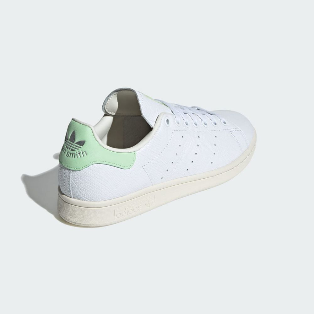 Basket Adidas Stan Smith Blanche Vert Femme | DYF-26685708