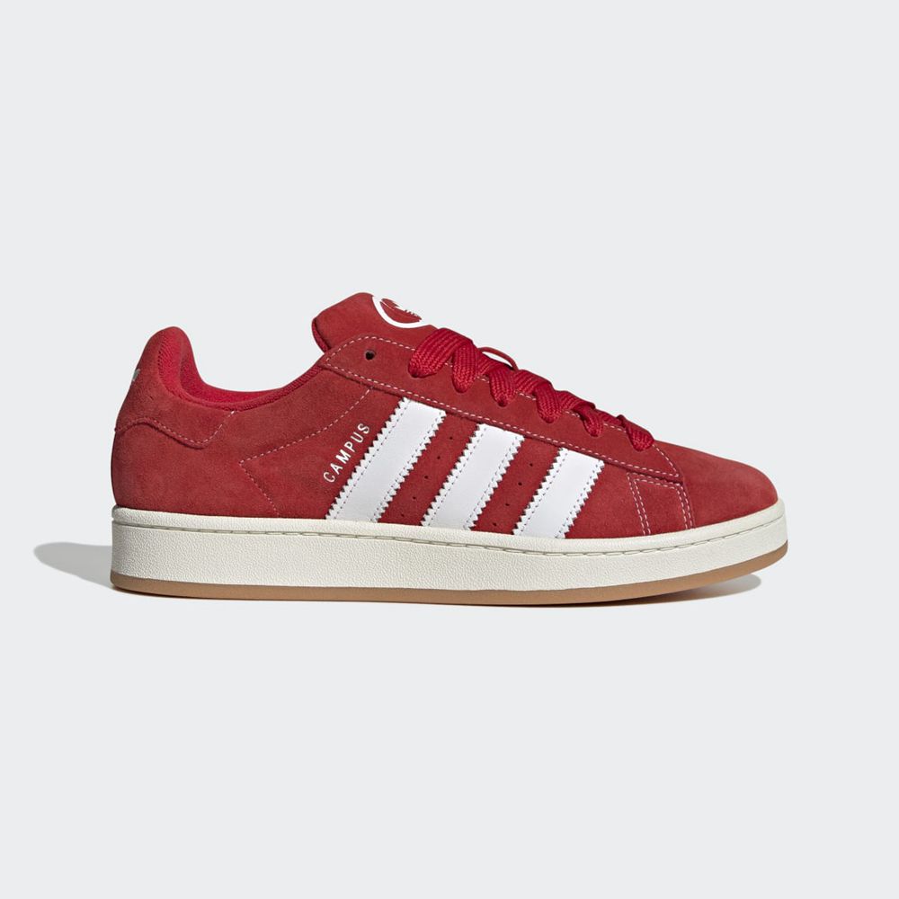 Basket Adidas Campus 00s Rouge Blanche Femme | BEZ-19500073