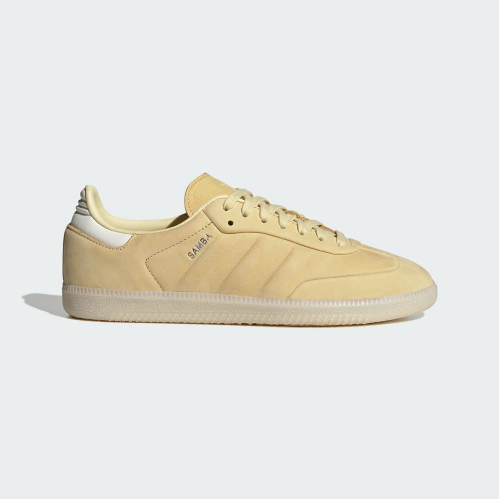 Basket Adidas Samba Jaune Blanche Femme | ACI-63923570