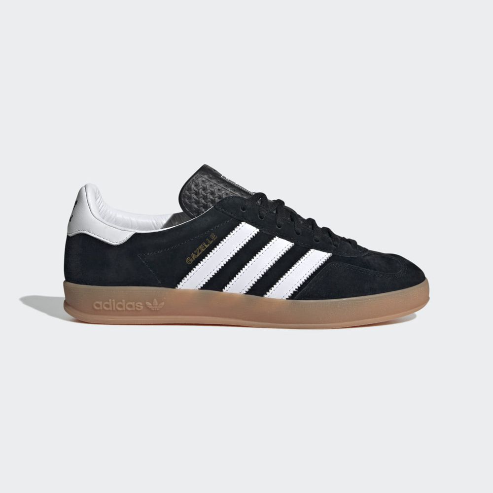 Basket Adidas Gazelle Indoor Noir Blanche Femme | ZFI-28825355