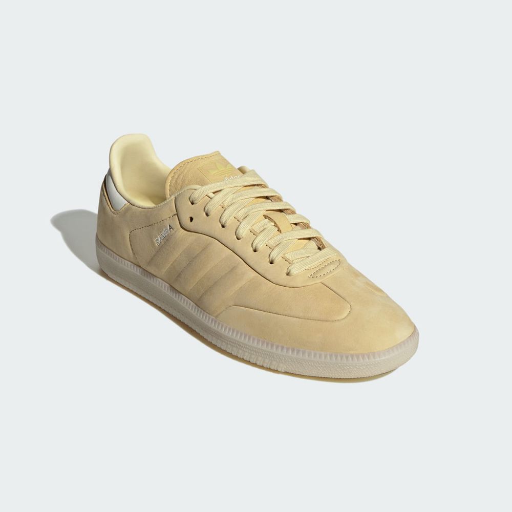 Basket Adidas Samba Jaune Blanche Femme | ACI-63923570