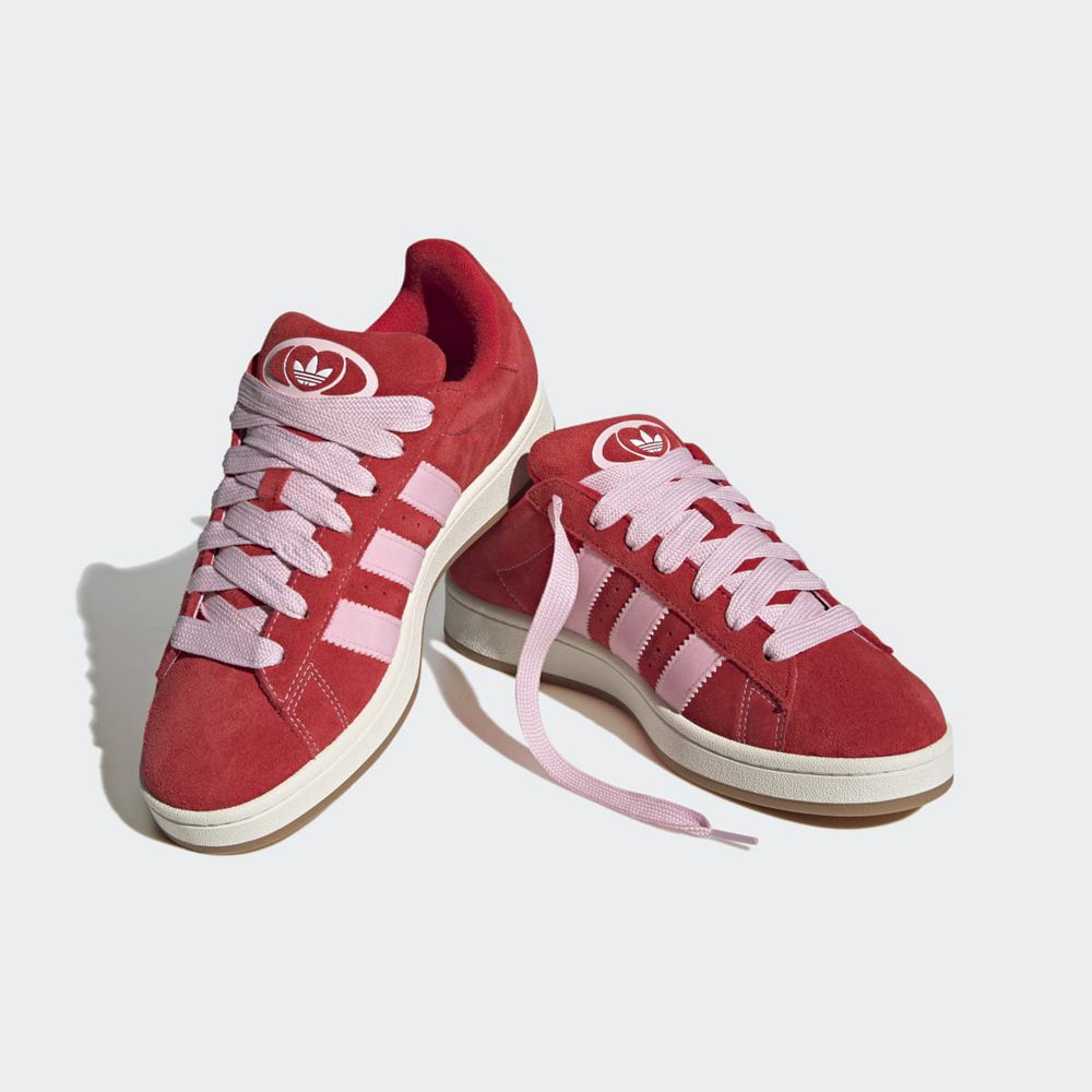 Basket Adidas Campus 00s Rouge Rose Blanche Femme | MVH-38549446