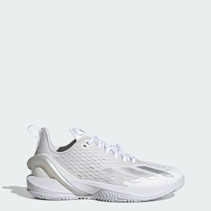 Basket Adidas Adizero Cybersonic Blanche Argent Grise Femme | DYF-93104911