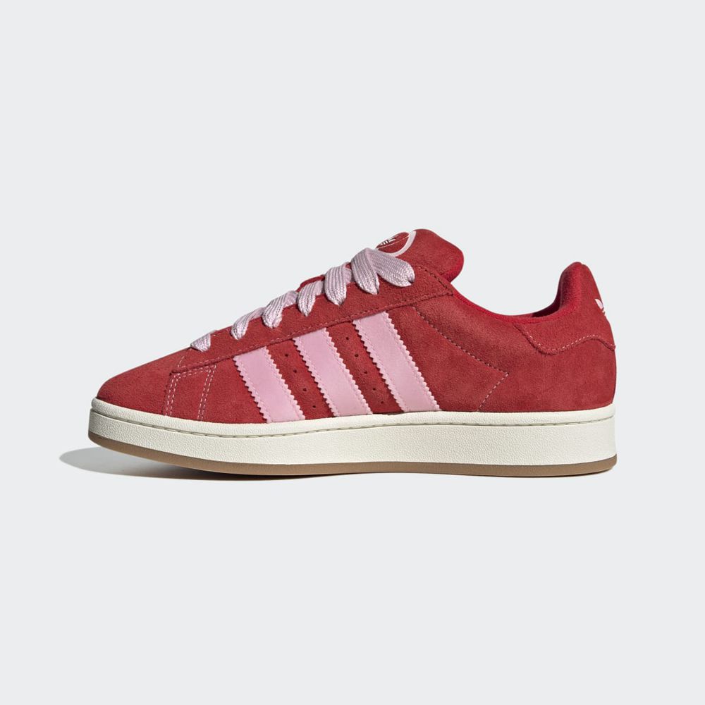 Basket Adidas Campus 00s Rouge Rose Blanche Femme | MVH-38549446