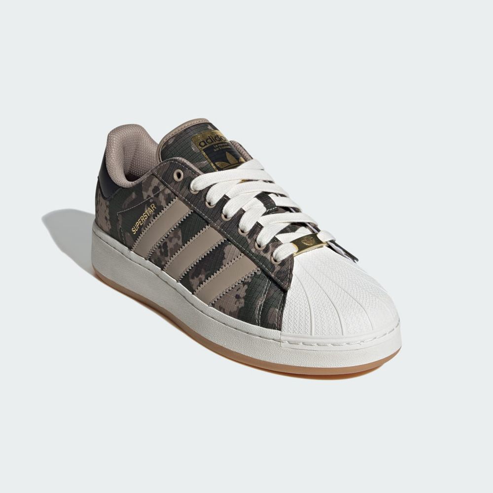 Basket Adidas Superstar XLG Vert Beige Femme | UWN-79742922