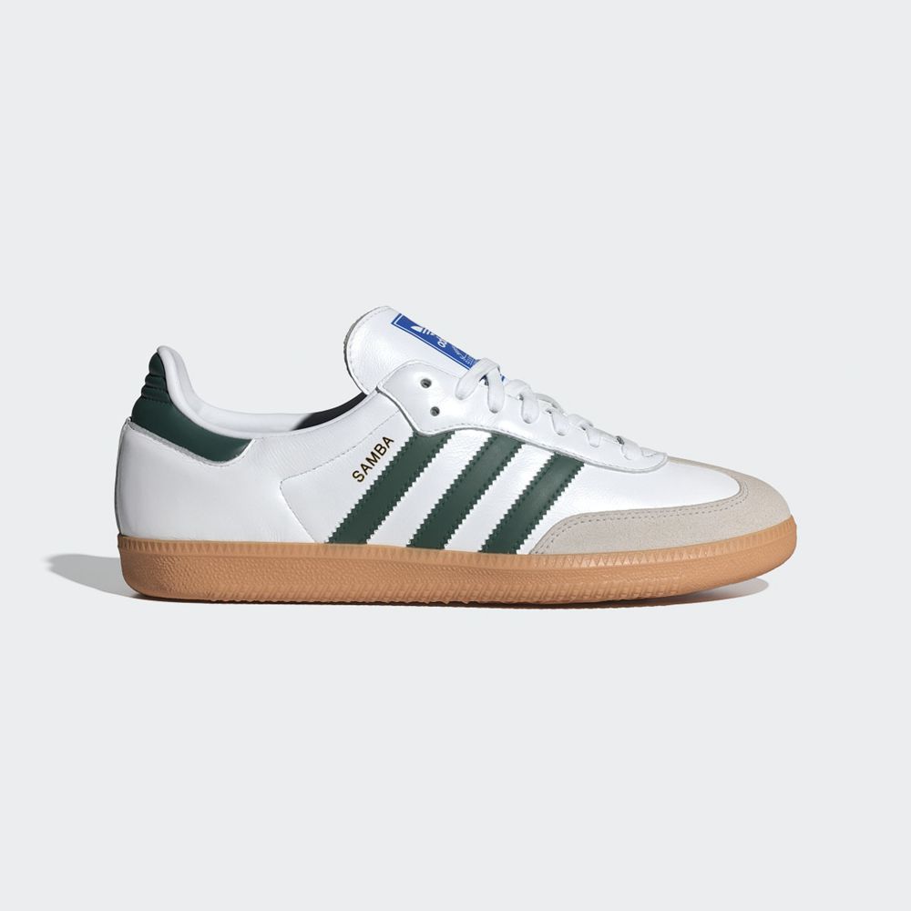 Basket Adidas Samba OG Blanche Vert Femme | EHD-90015867