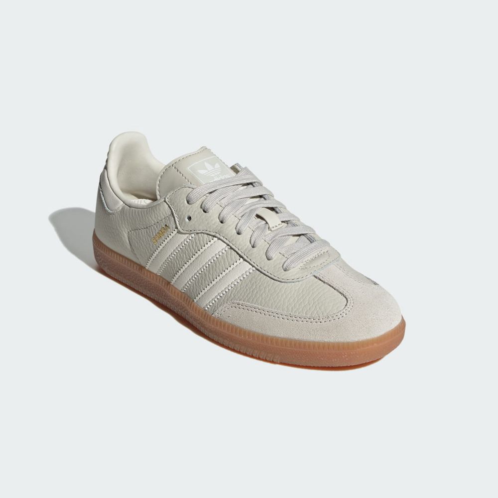 Basket Adidas Samba OG Beige Blanche Femme | BLR-43815342