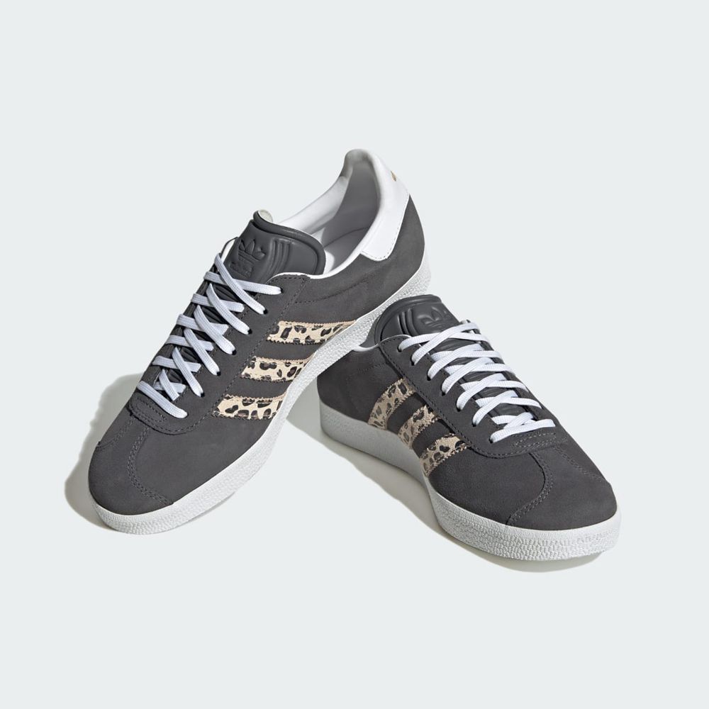 Basket Adidas Gazelle Grise Blanche Noir Femme | DKD-87161204