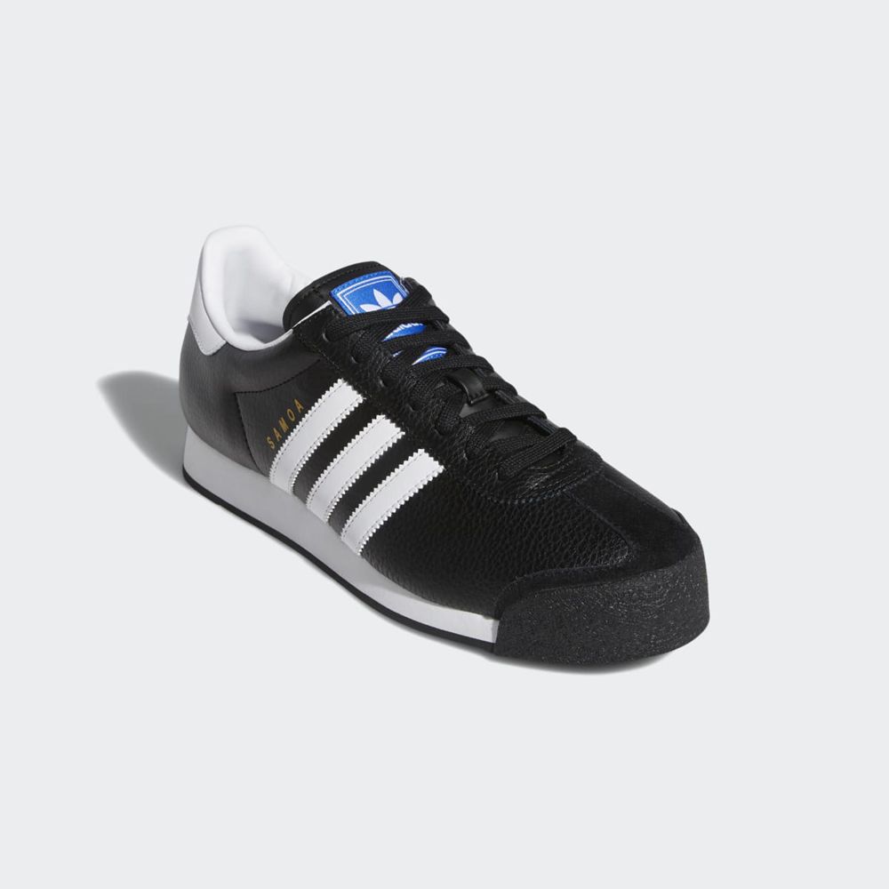 Basket Adidas Samoa Noir Blanche Doré Femme | OKW-33298846