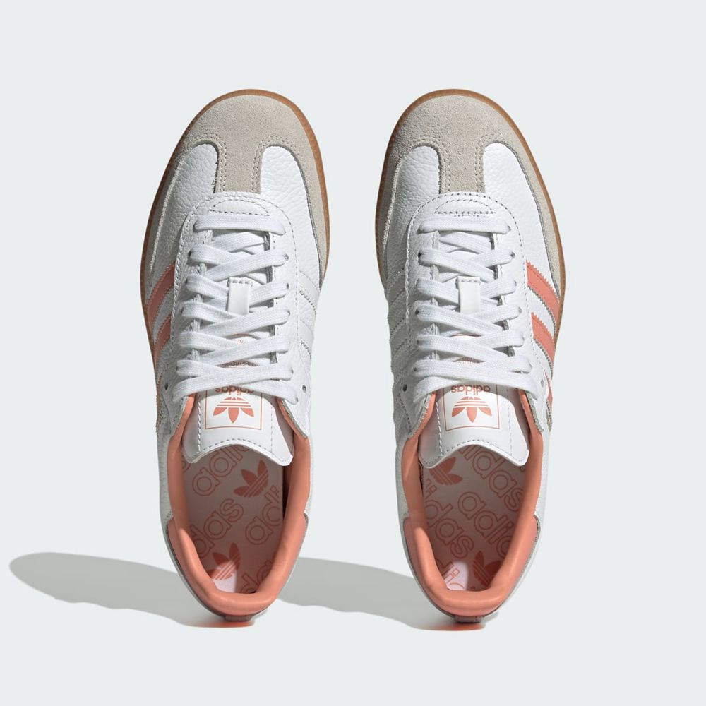 Basket Adidas Samba OG Blanche Rose Femme | FYM-17020426