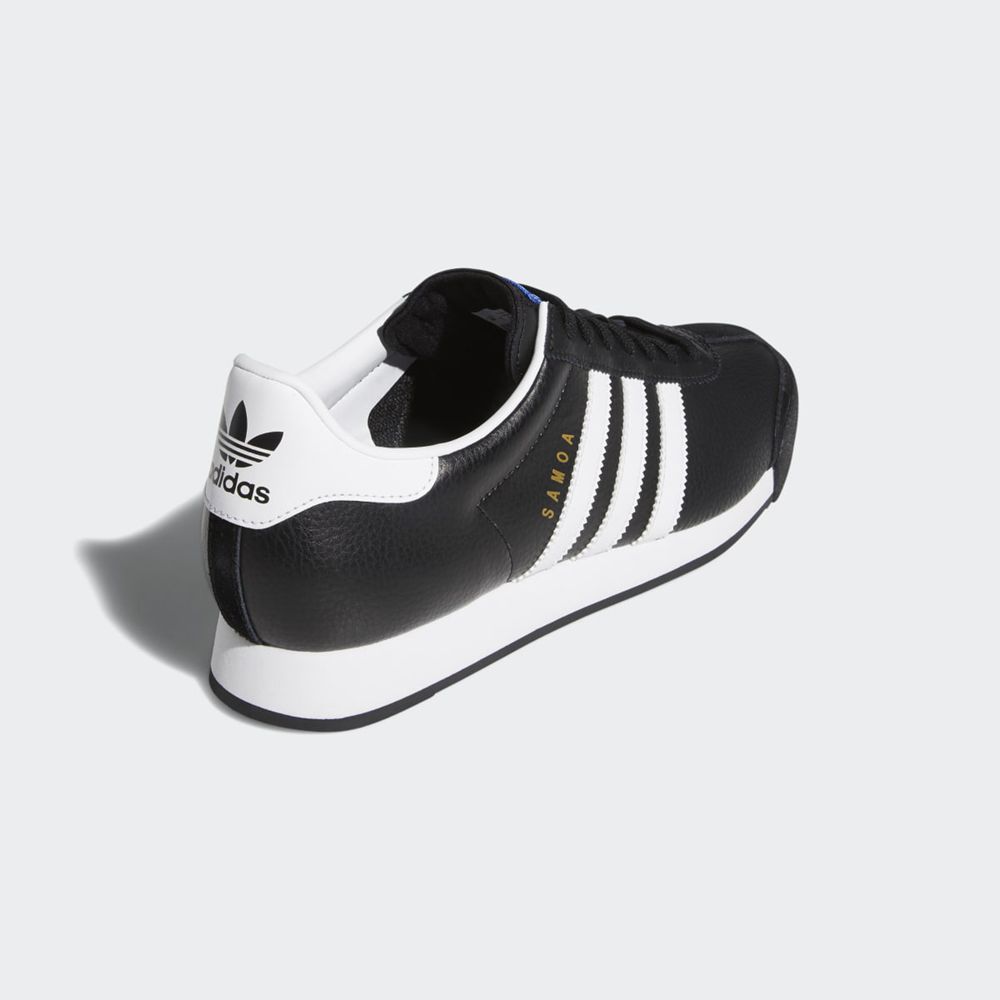 Basket Adidas Samoa Noir Blanche Doré Femme | OKW-33298846