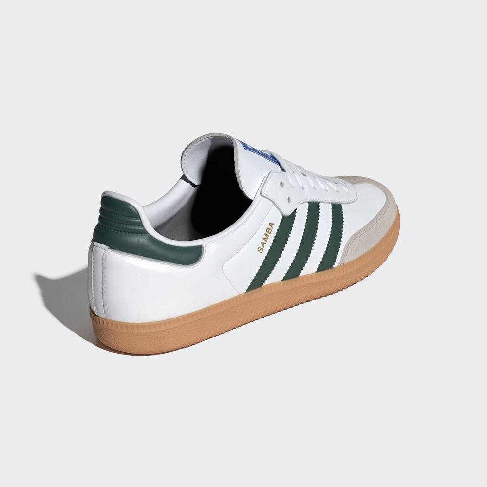 Basket Adidas Samba OG Blanche Vert Femme | EHD-90015867