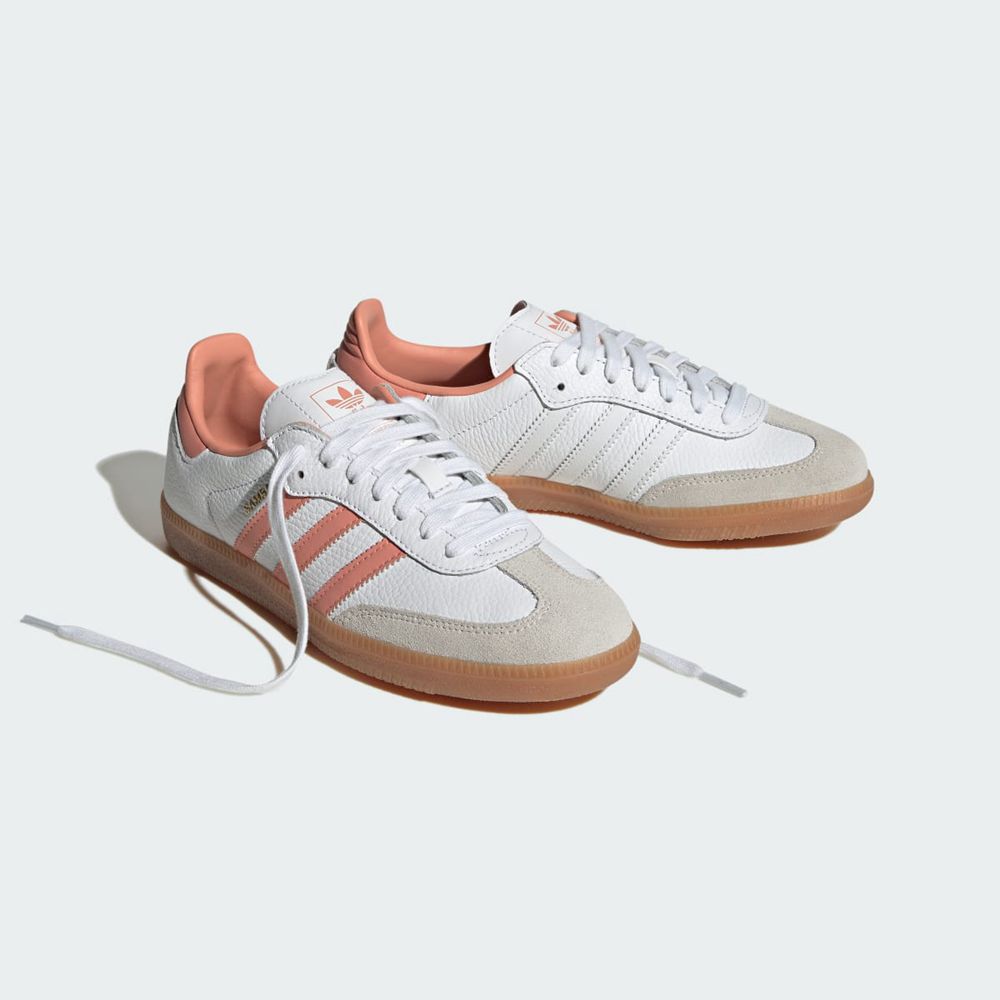 Basket Adidas Samba OG Blanche Rose Femme | FYM-17020426