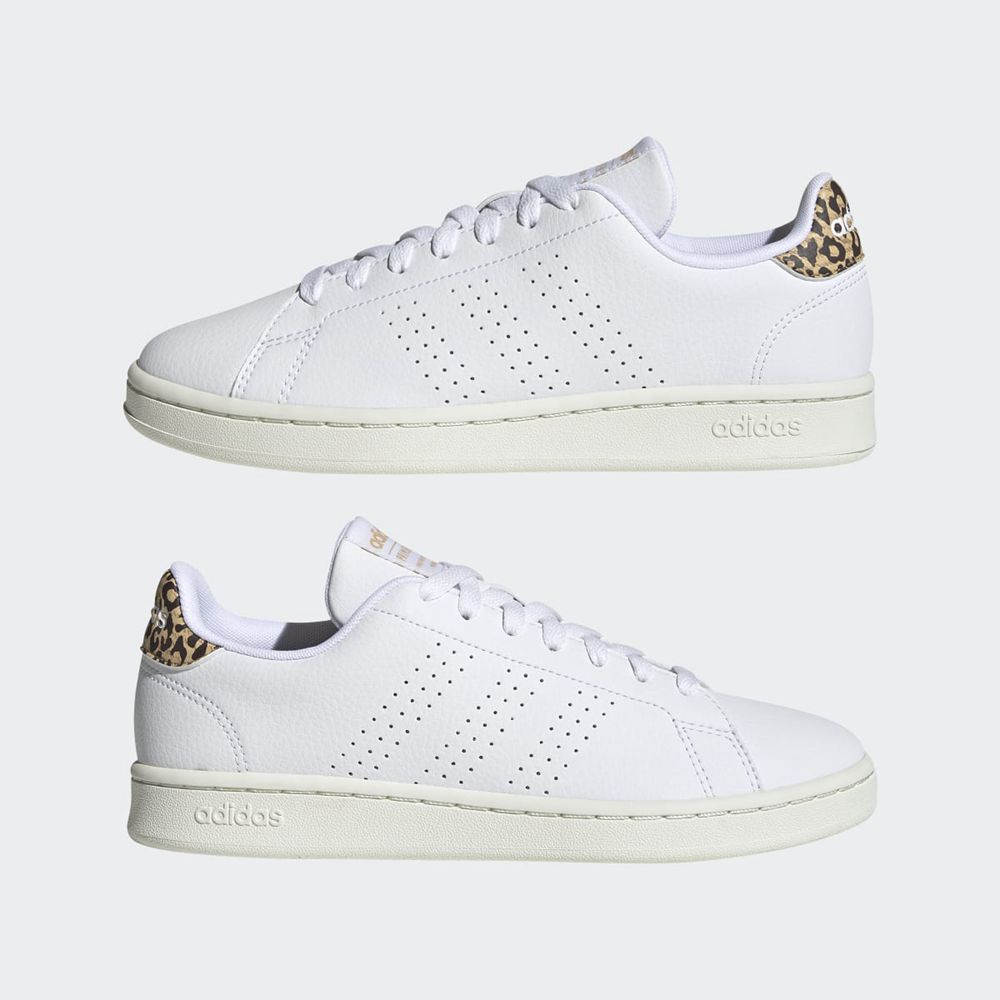 Basket Adidas Advantage Blanche Femme | NIB-73640918