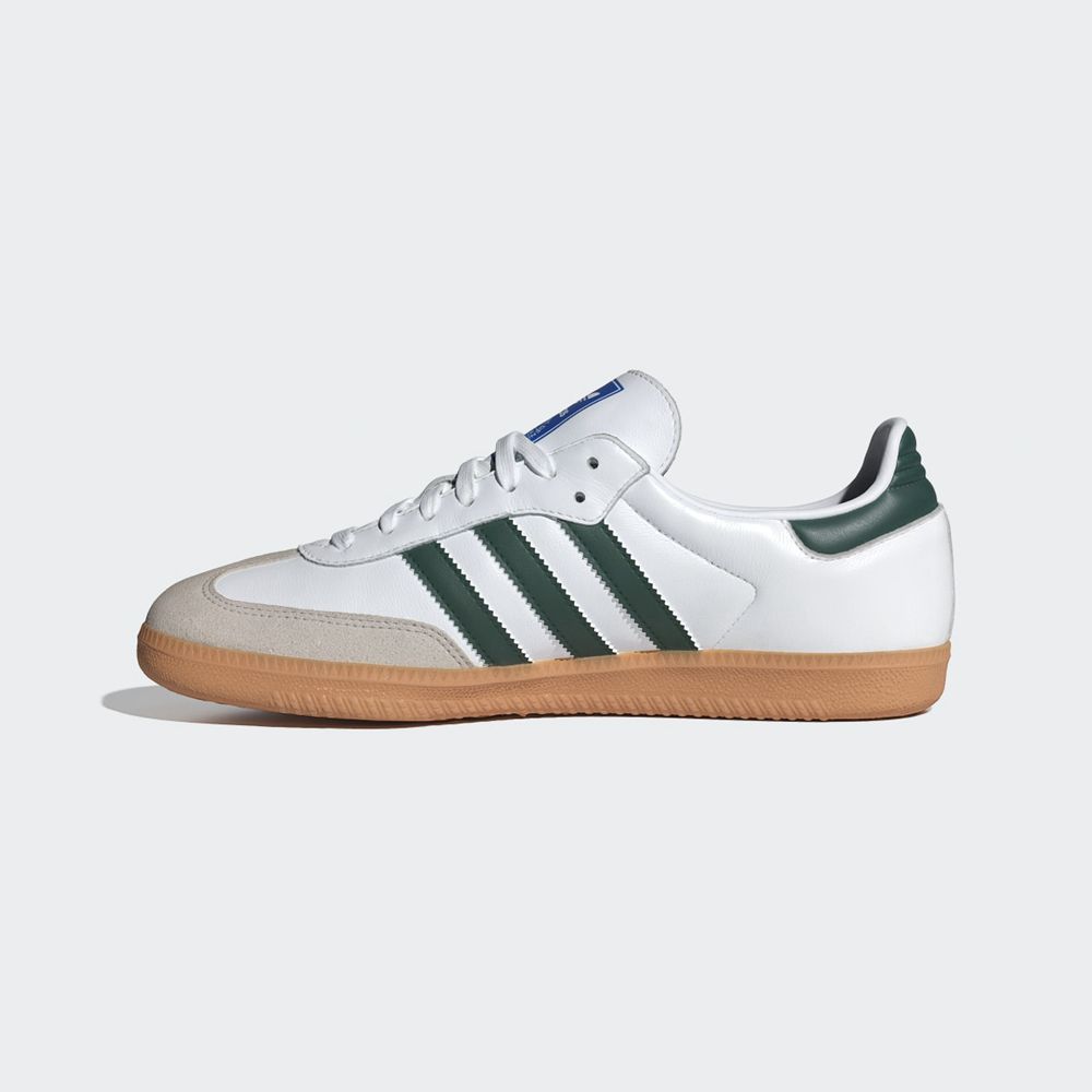 Basket Adidas Samba OG Blanche Vert Femme | EHD-90015867