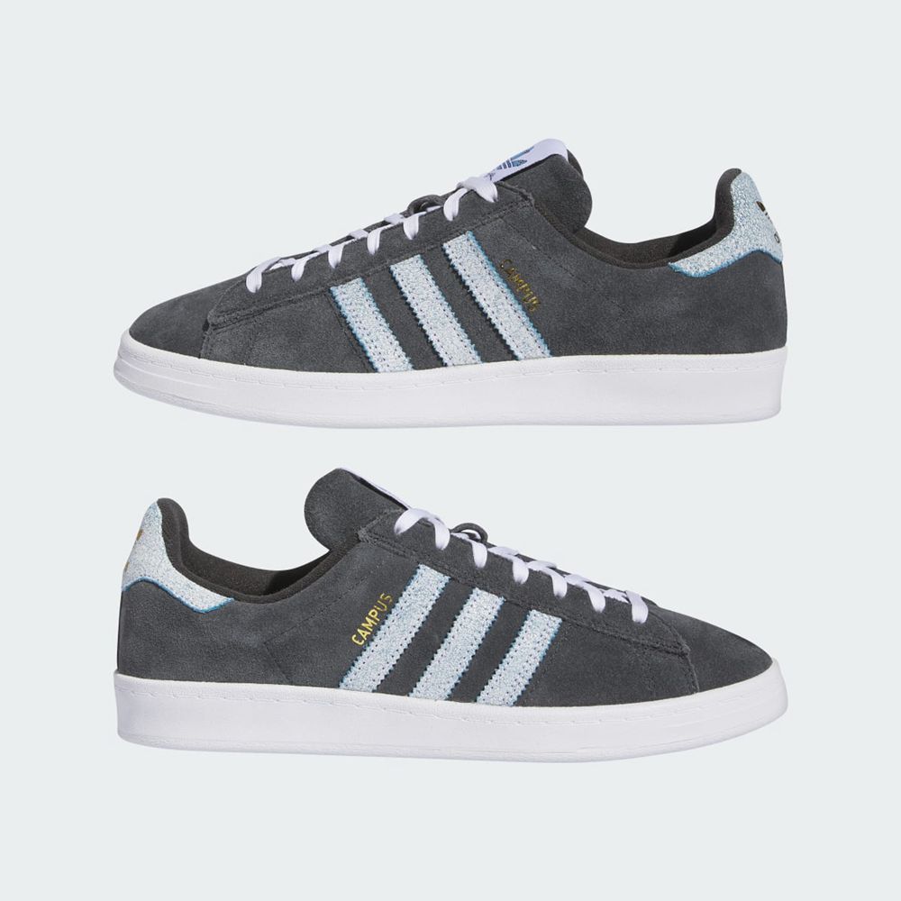 Basket Adidas Henry Jones x Campus ADV Grise Blanche Bleu Femme | KWC-37530586