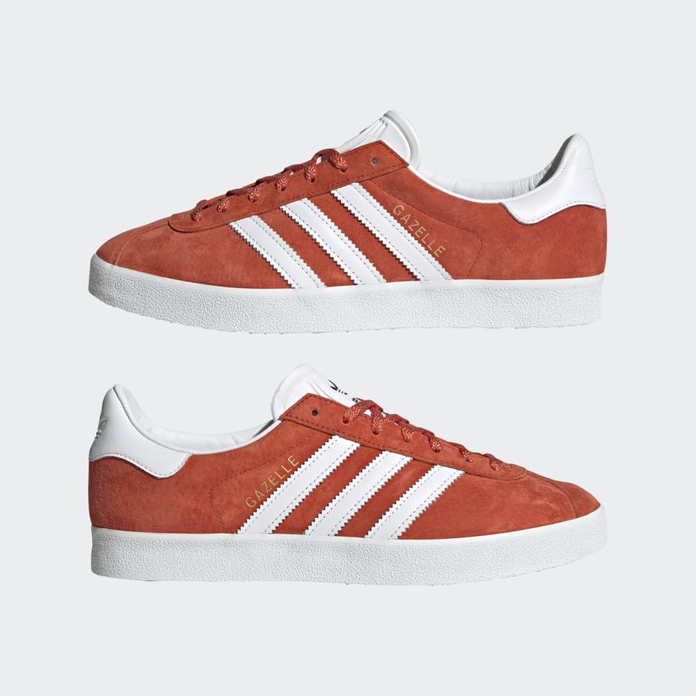 Basket Adidas Gazelle 85 Rouge Blanche Noir Femme | HOP-33066108