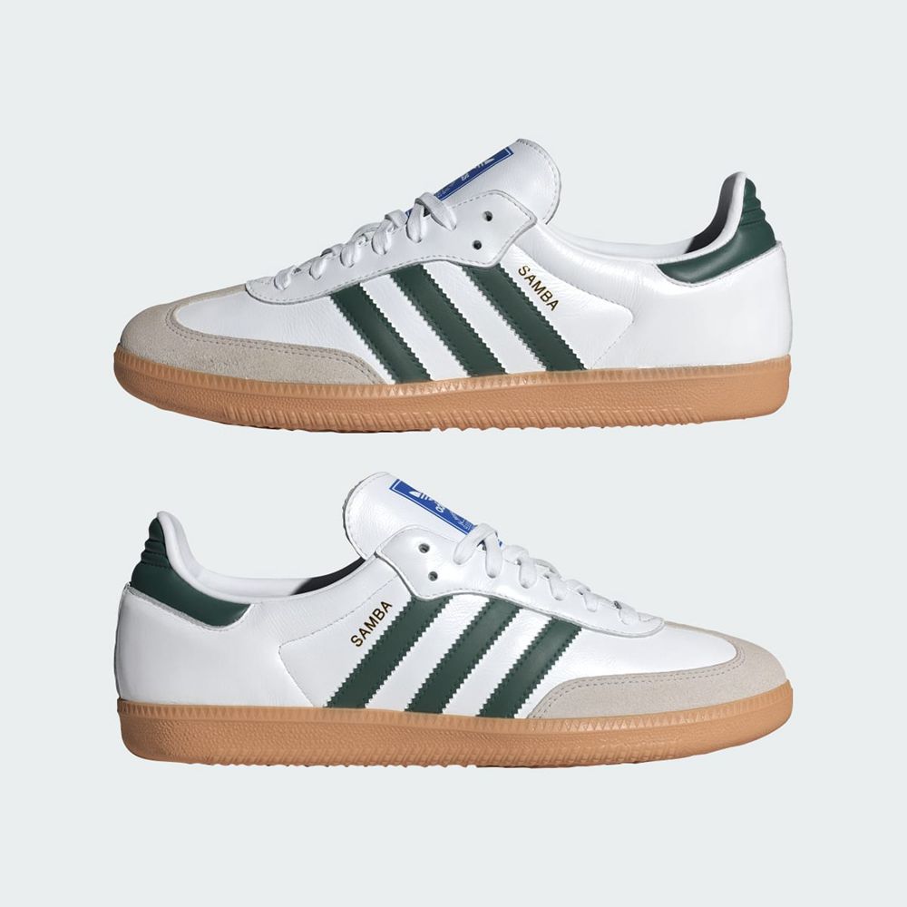 Basket Adidas Samba OG Blanche Vert Femme | EHD-90015867