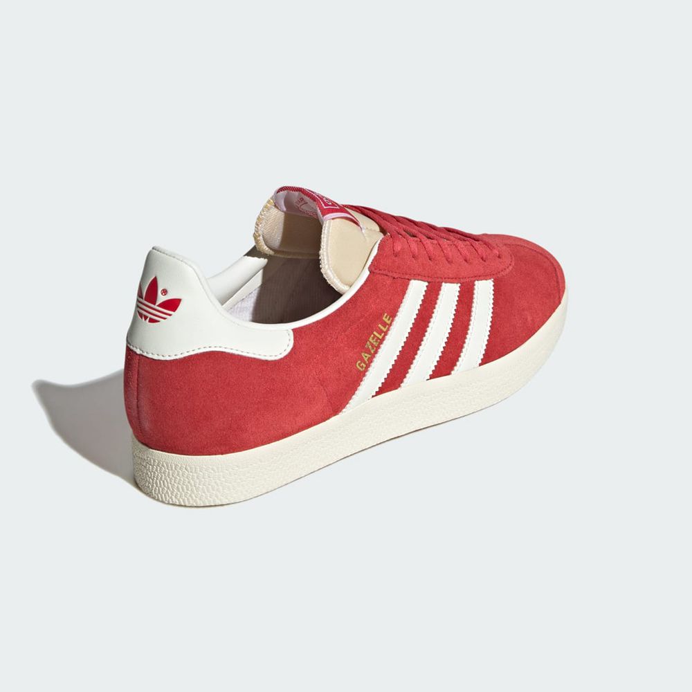 Basket Adidas Gazelle Rouge Blanche Femme | WAB-36865078