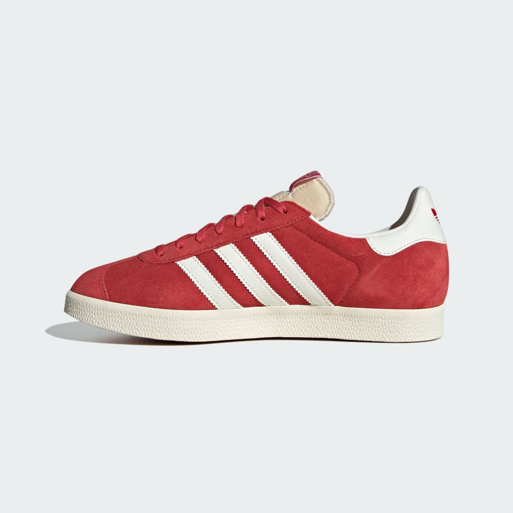 Basket Adidas Gazelle Rouge Blanche Femme | WAB-36865078