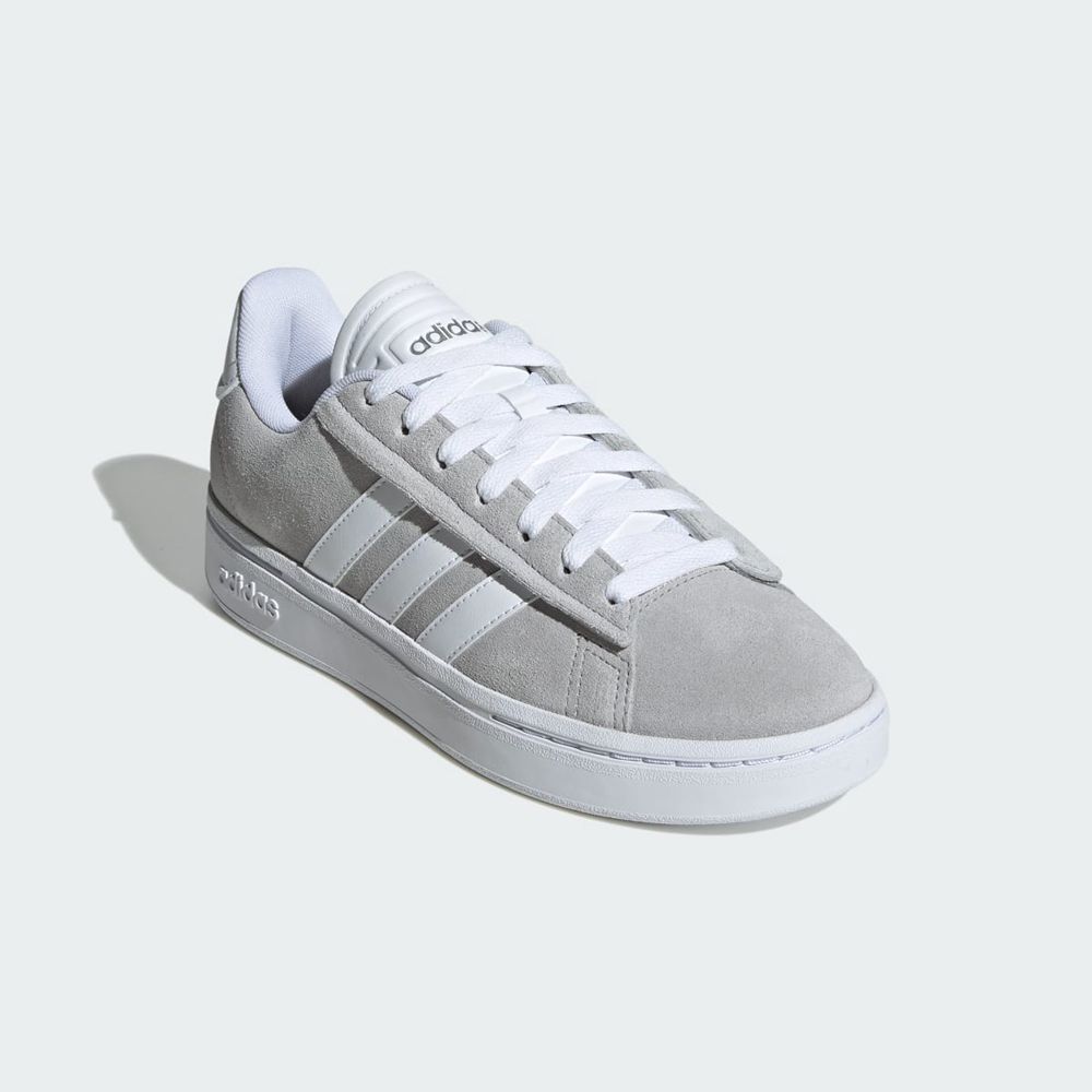 Basket Adidas Grand Court Alpha Grise Blanche Argent Femme | TZS-20902771