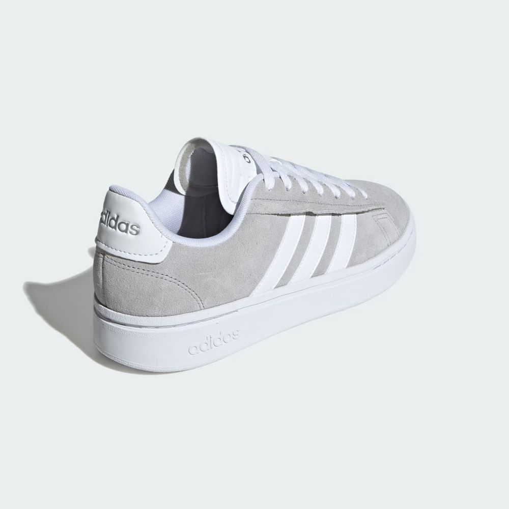 Basket Adidas Grand Court Alpha Grise Blanche Argent Femme | TZS-20902771