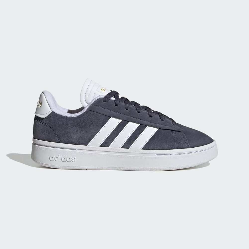 Basket Adidas Grand Court Alpha Bleu Marine Blanche Doré Femme | FXD-56005323