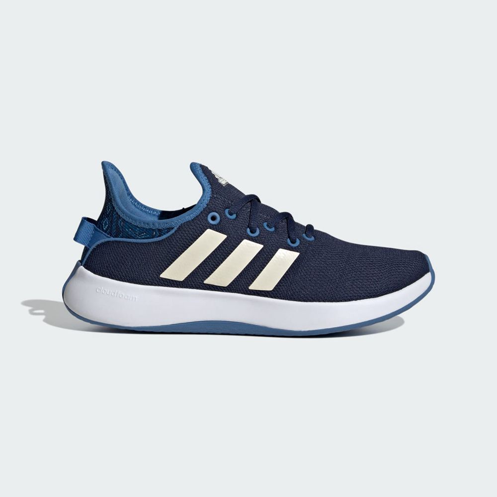 Basket Adidas Cloudfoam Pure Bleu Marine Blanche Bleu Femme | SLD-62976236