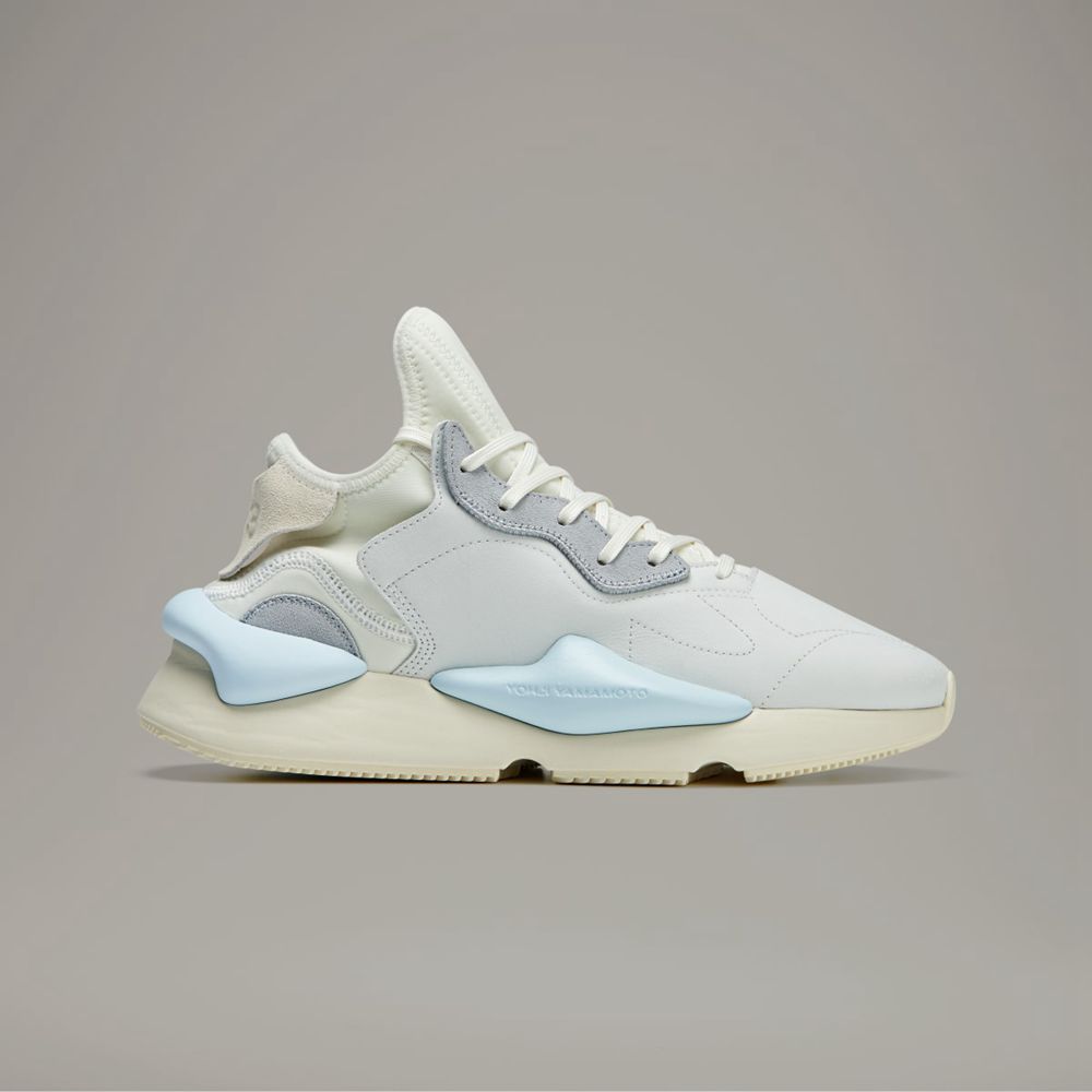 Basket Adidas Y-3 Kaiwa Blanche Bleu Femme | JUC-50374623