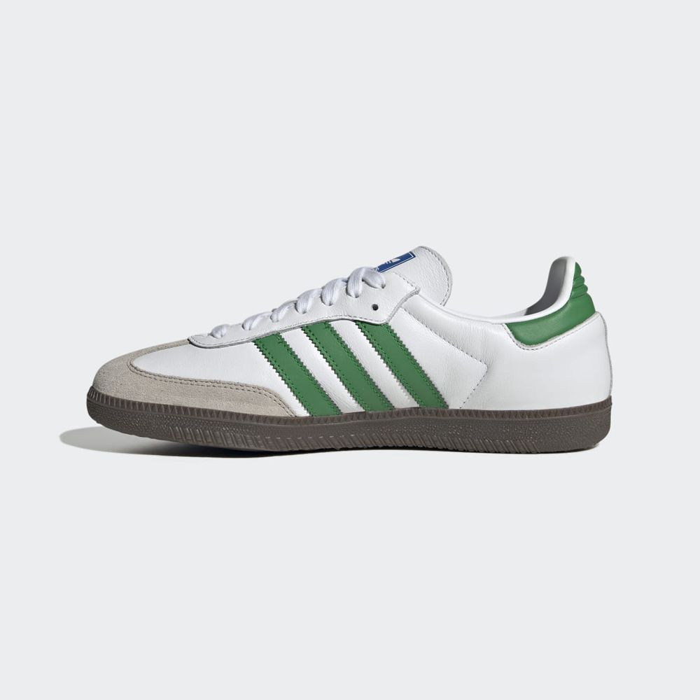 Basket Adidas Samba OG Blanche Vert Femme | REU-72342820