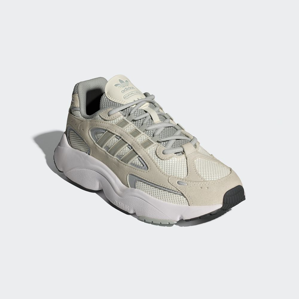 Basket Adidas Ozmillen Blanche Argent Noir Femme | NPQ-68737549