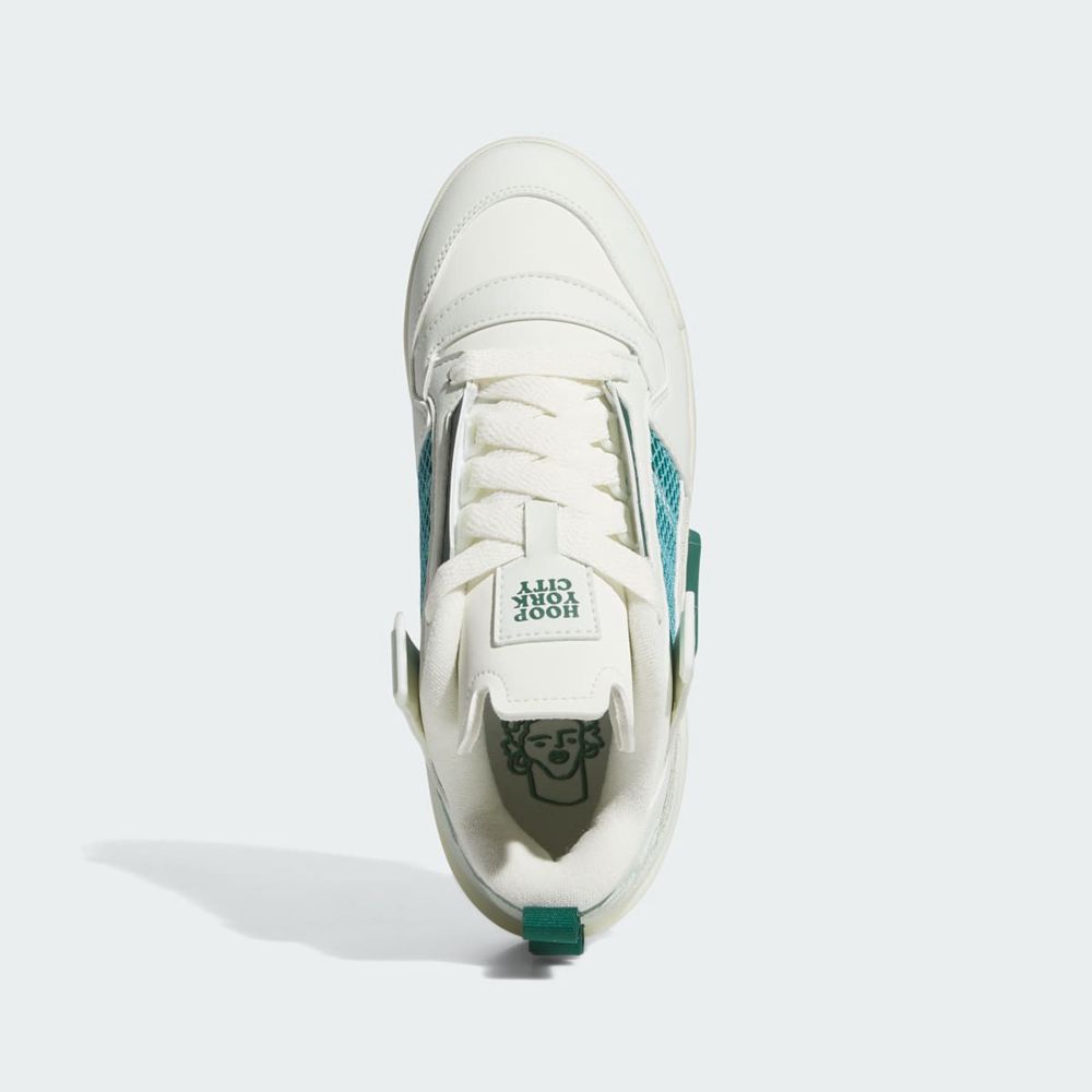 Basket Adidas Hyc Forum Mod Low Vert Blanche Femme | LNL-33192390