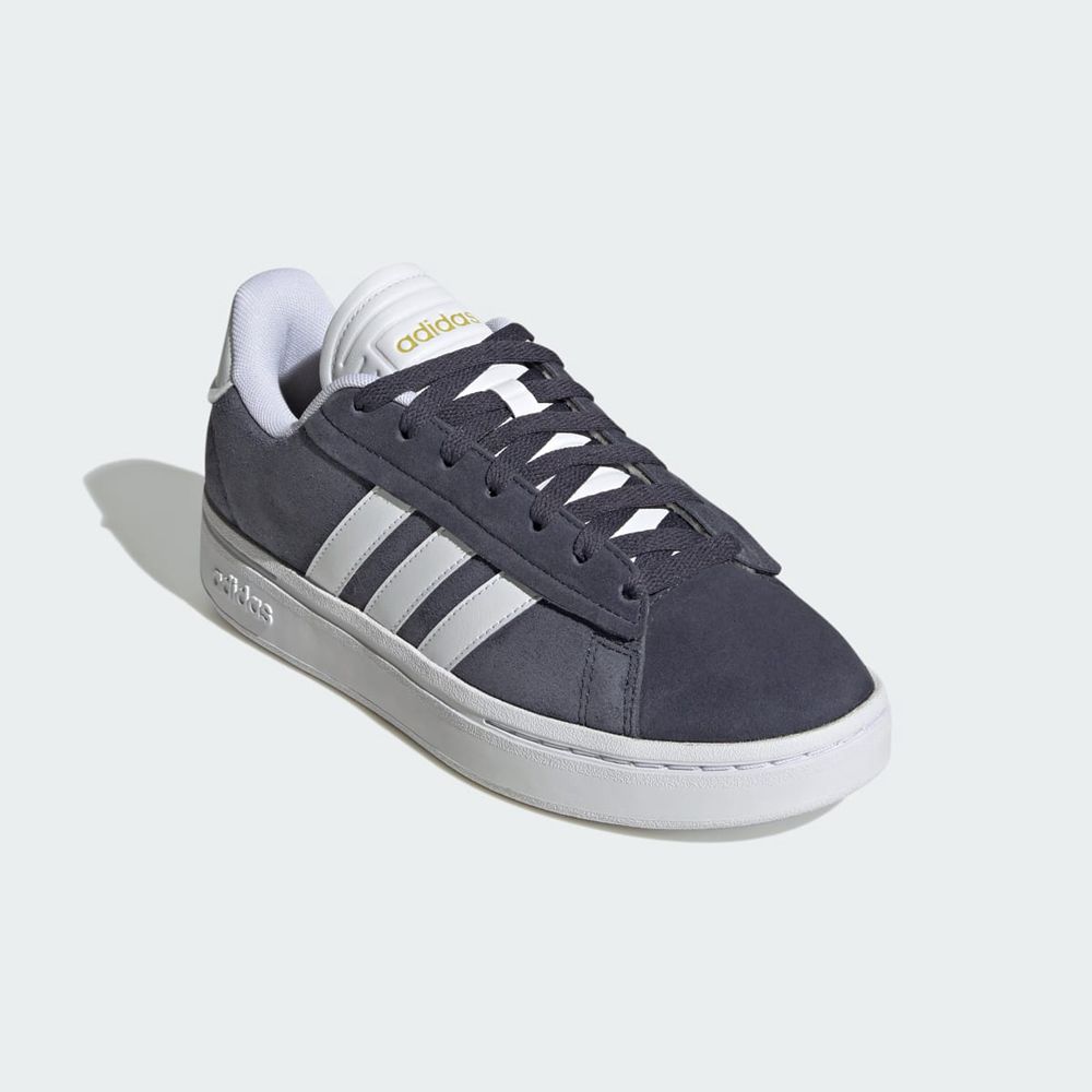 Basket Adidas Grand Court Alpha Bleu Marine Blanche Doré Femme | FXD-56005323