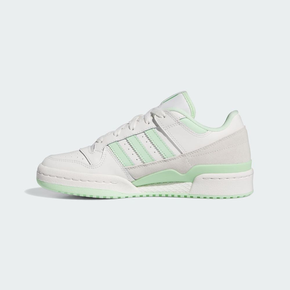 Basket Adidas Forum Low CL Blanche Vert Femme | PGQ-82591621