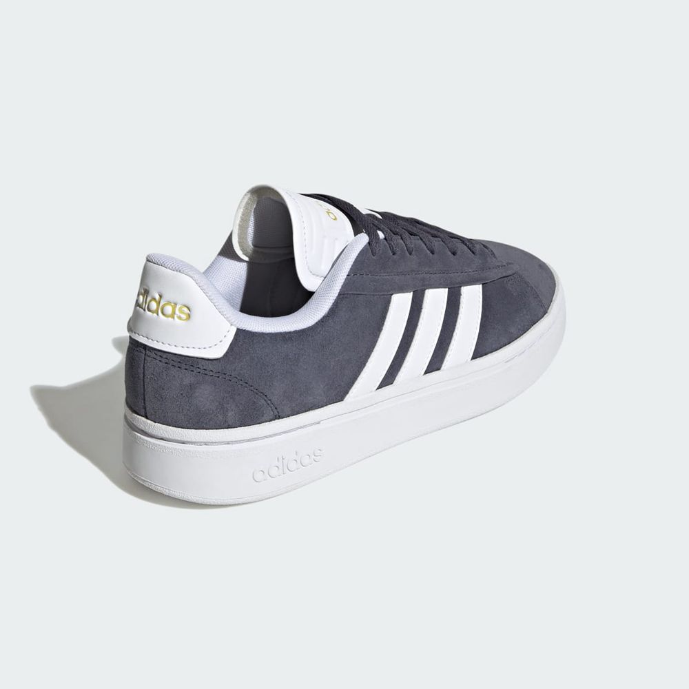 Basket Adidas Grand Court Alpha Bleu Marine Blanche Doré Femme | FXD-56005323