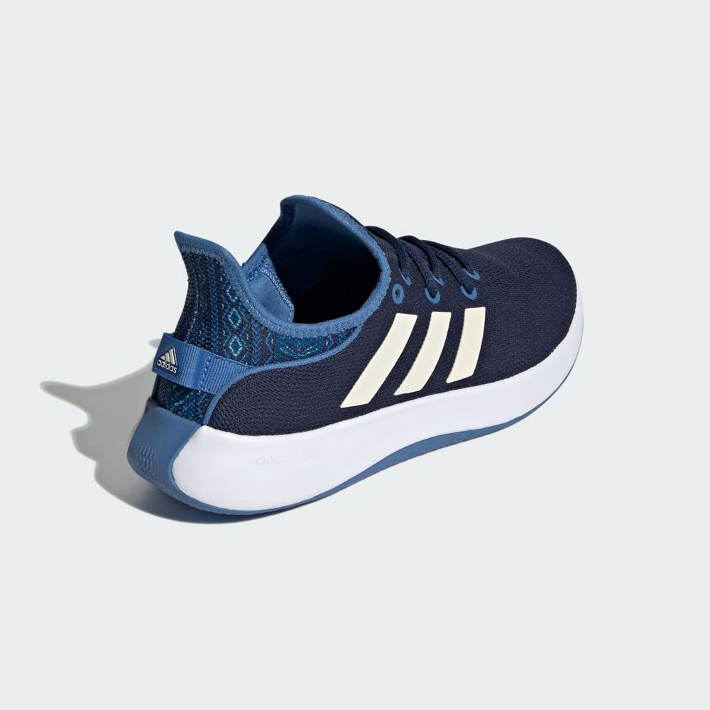 Basket Adidas Cloudfoam Pure Bleu Marine Blanche Bleu Femme | SLD-62976236