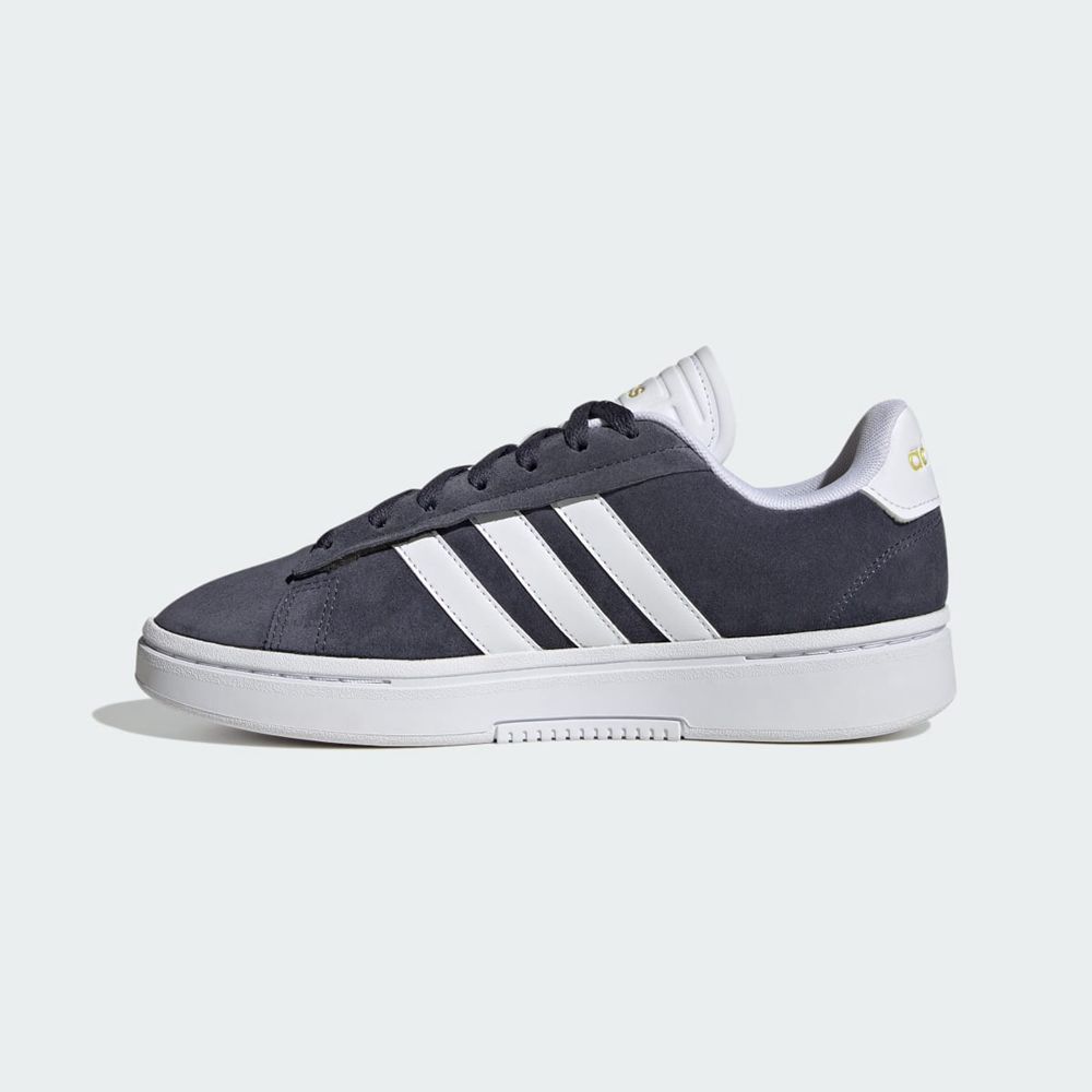 Basket Adidas Grand Court Alpha Bleu Marine Blanche Doré Femme | FXD-56005323