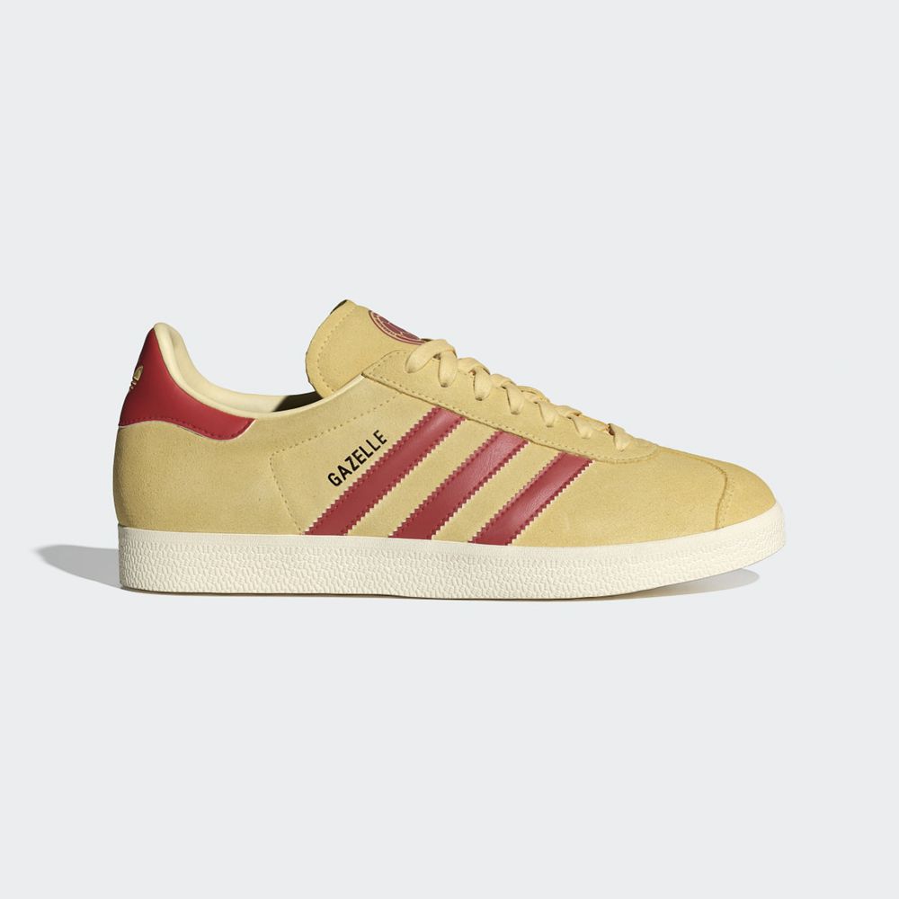 Basket Adidas Gazelle Colombia Jaune Orange Blanche Femme | TYH-44860044