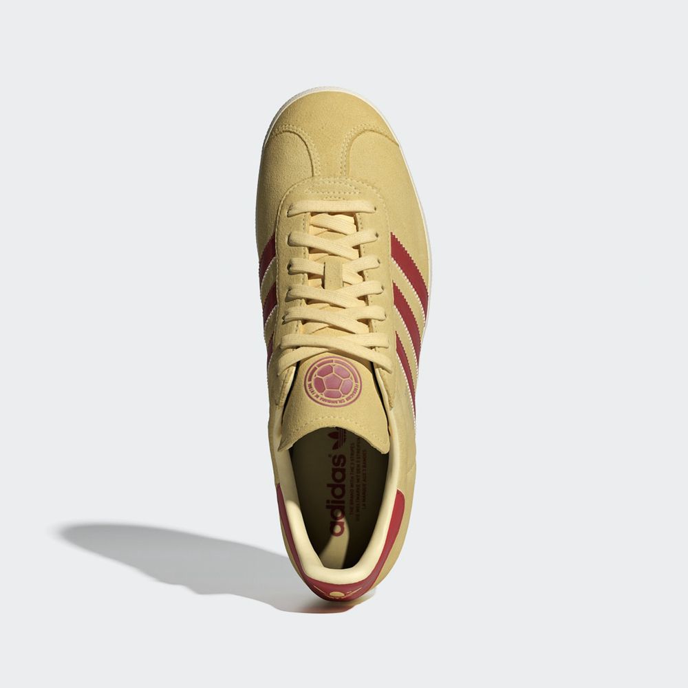 Basket Adidas Gazelle Colombia Jaune Orange Blanche Femme | TYH-44860044