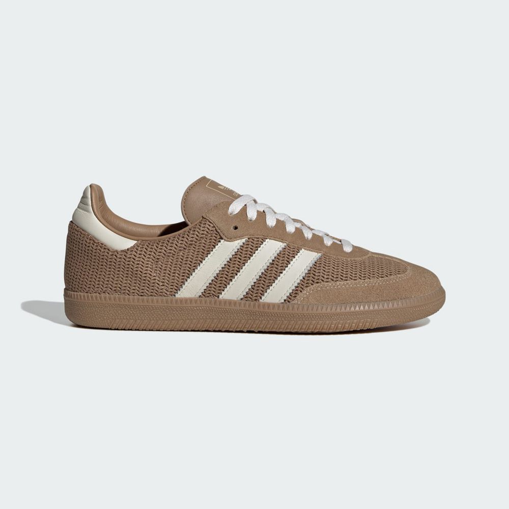 Basket Adidas Samba OG Marron Blanche Femme | LPV-69410830