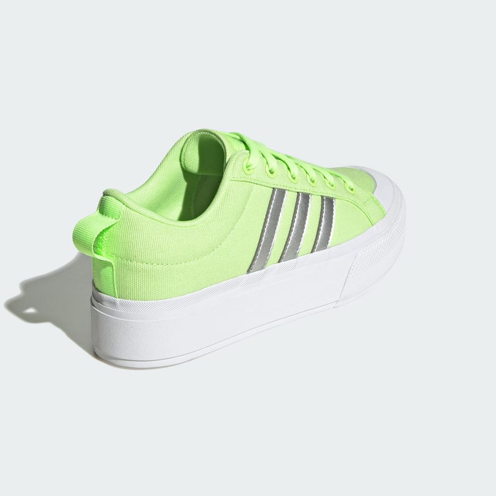 Basket Adidas Bravada 2.0 Platform Vert Argent Blanche Femme | JES-53136568