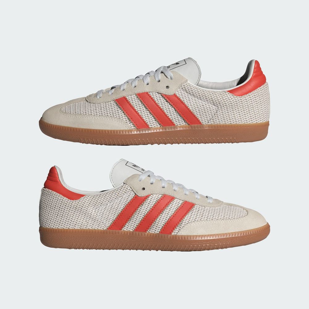 Basket Adidas Samba OG Blanche Rouge Femme | ZBR-12806858