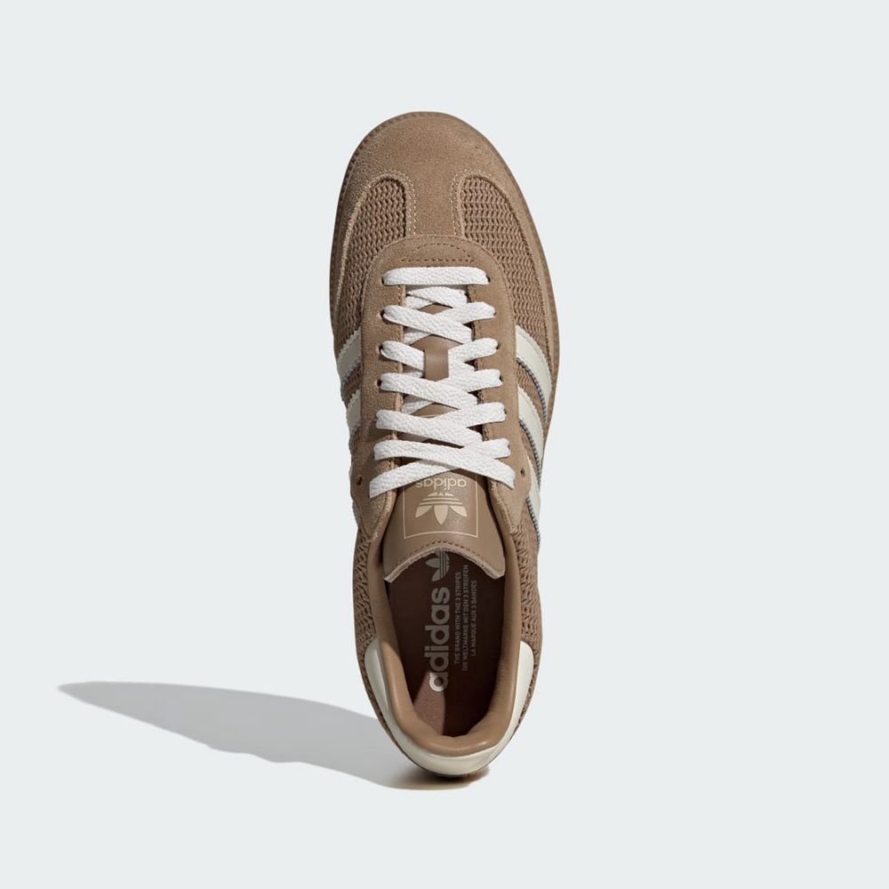 Basket Adidas Samba OG Marron Blanche Femme | LPV-69410830