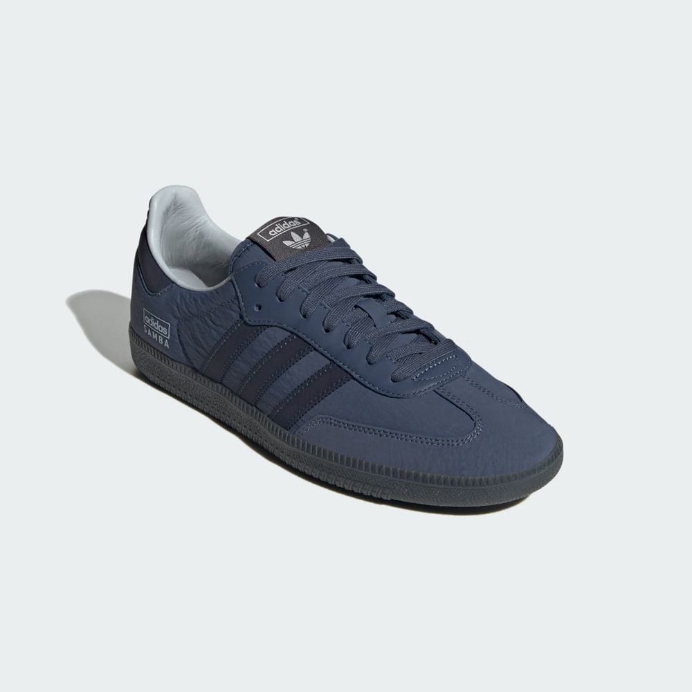 Basket Adidas Samba OG Bleu Marine Grise Femme | PTL-55137852